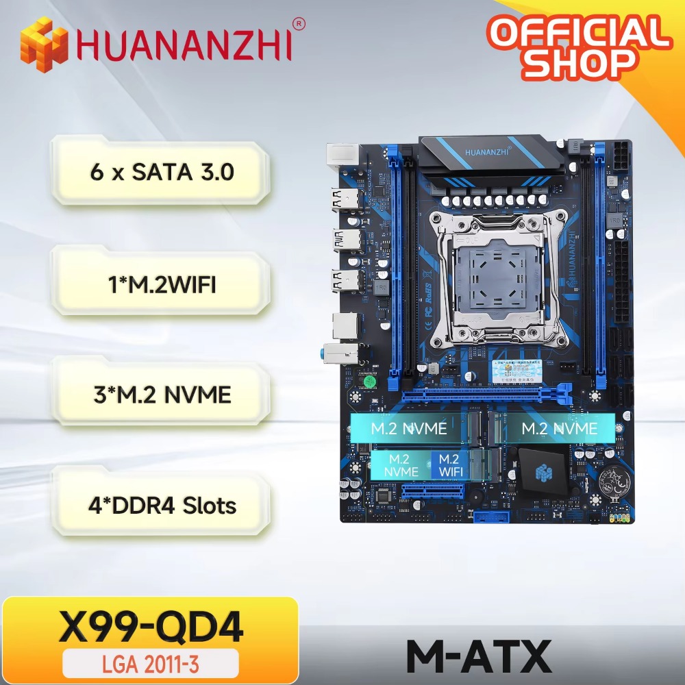 HUANANZHI X99 QD4 LGA 2011-3 X - E5 2696 V3 review and price